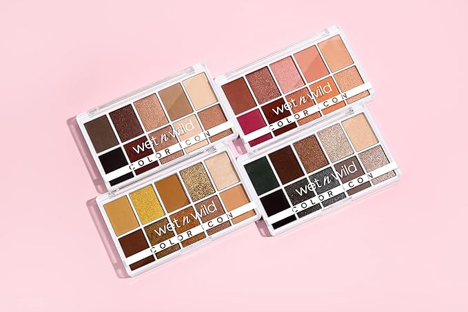wet n wild Color Icon 10-Pan Eyeshadow Makeup Palette, Yellow Call Me Sunshine, Long Lasting, Shimmer, Metallic, Glittery, Matte, Rich Smooth Pigment, Cruelty Free