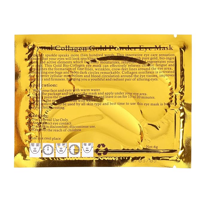 Under Eye Patches(30 Pairs), 24K Gold Collagen Under Eye Masks For Dark Circles and Puffiness, Moisturizing & Hydrating Eye Patches For Puffy Eyes, Reduce Under Eye Bags, Anti-Aging Eye Care Treatment