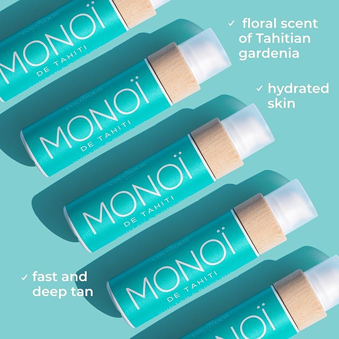 COCOSOLIS MONOI Tanning Bed Lotion Accelerator XL – Organic Tanning Oil with Vitamin E & Monoi de Tahiti – Tanning Lotion for a Fast Intensive Tan – Chocolate Tan – Nourishing Body Lotion (6.76)