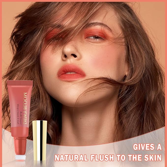 CAHIUYOA Blush Wand Liquid Cream Blush Makeup Stick Nude Pink