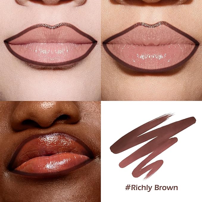 KIMUSE Peel Off Lip Liner Stain, Long Lasting Lip Tint Stain Peel Off, Waterproof, Transfer-Proof, Highly Pigmented Color Peel Off Lip Stain Liner, Matte Finish