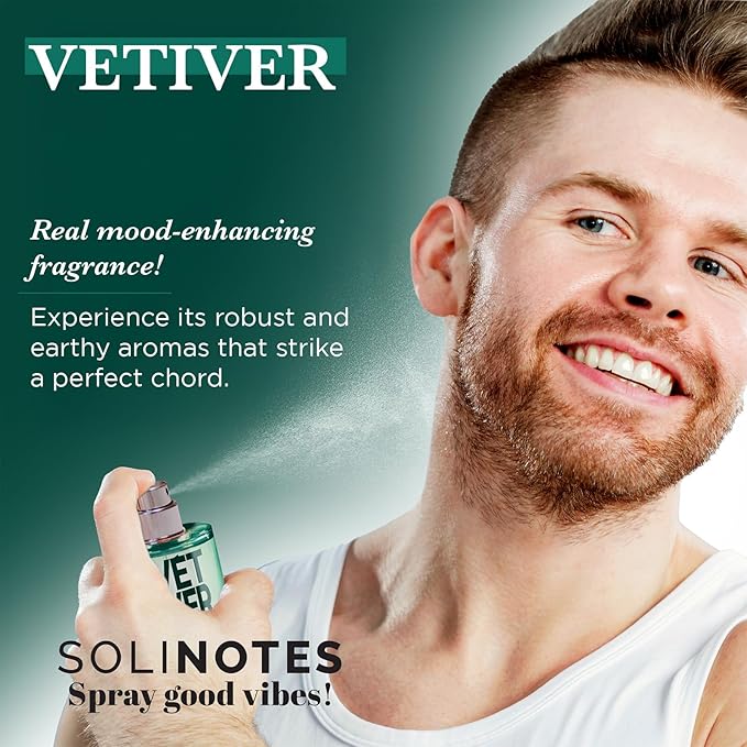 SOLINOTES Vetiver Perfume for Men - Eau De Parfum | Bold and Sensual Adventure - Made in France - Vegan - 1.7 fl.oz
