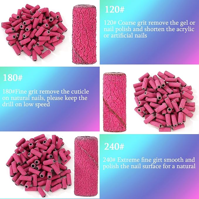 100pcs Nail Drill Bits Small