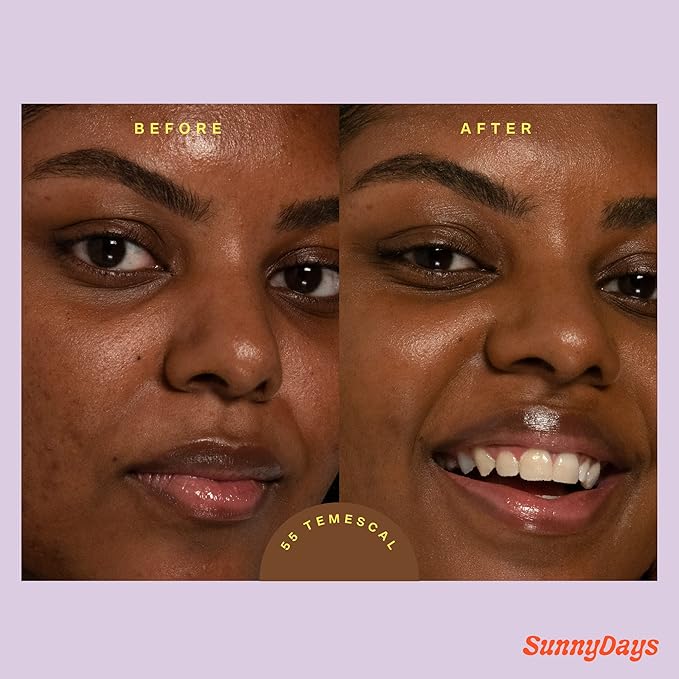 Tower 28 Beauty SunnyDays SPF 30 Tinted Mineral Sunscreen - For Sensitive Skin - 2-in-1 Facial Broad Spectrum UVA/UVB Protection + Foundation – Shade 55 TEMESCAL, 1 Fl Oz