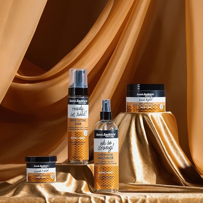 Aunt Jackie's Award-Winning Braid + Twist Collection Oh So Strong Shine Boosting Moisturizer, 12 fl oz