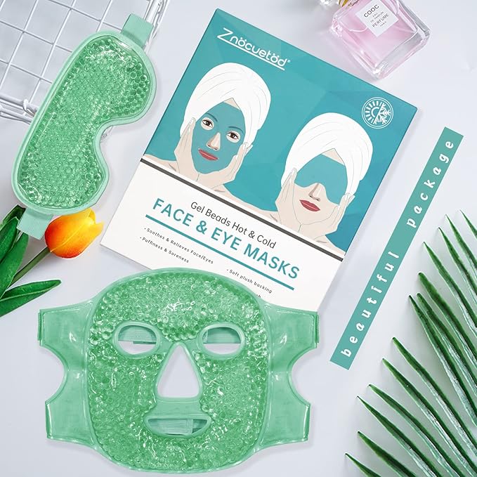 Cooling ice face eye mask