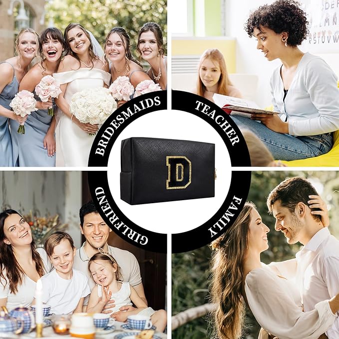 Personalized initial letter patch makeup