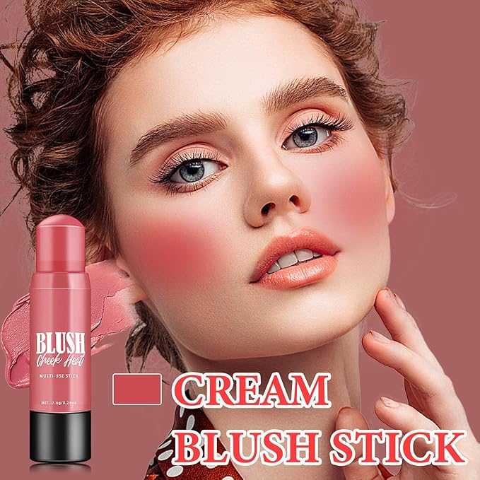 Cream Blush Stick Makeup,Blush Stick for All Skin & Eyes（#104）