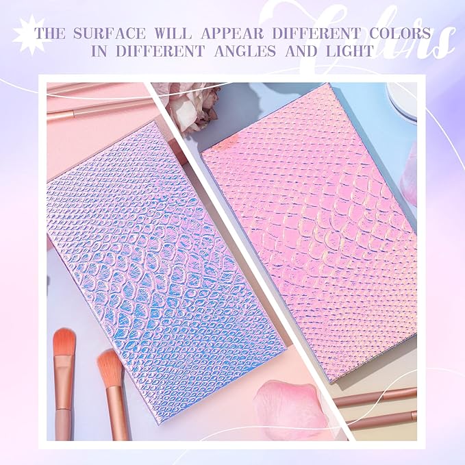 2 Pieces Magnetic Palette Mermaid Empty Palette