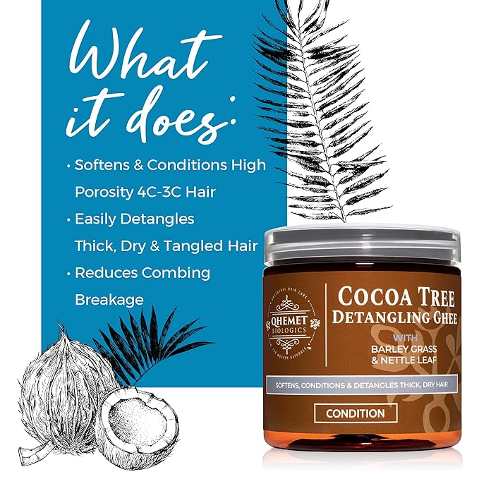Qhemet Biologics Cocoa Tree Detangling