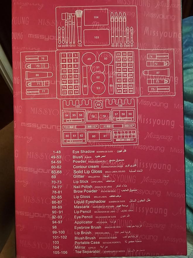 Huge makeup case kit 106pc girls birthday teenager