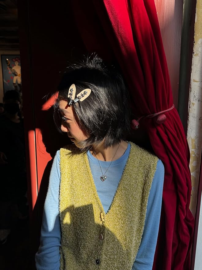 Tagi. Metal Floret Hair Clips, 2 Pack Hair Pins for Thick Hair Styling Accessories (Tortoiseshell Cocoa)