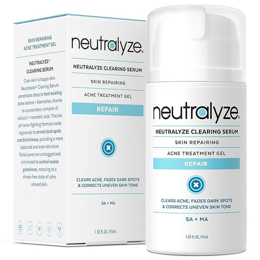 Neutralyze Moderate to Severe Acne Serum with 2% Mandelic Acid & 2% Salicylic Acid - Acne Scar & Spot Treatment for Face & Body (90 Day)