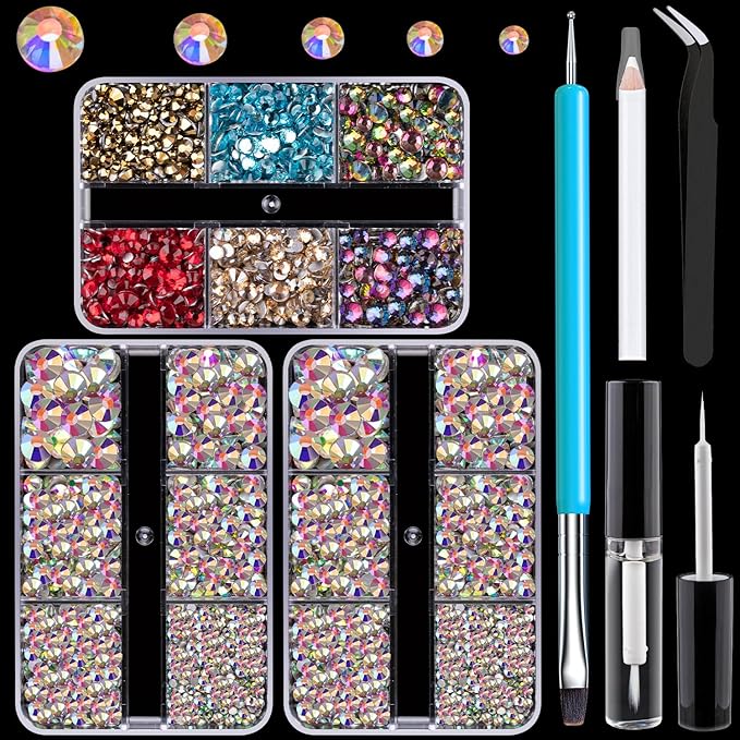 Colorful Face Gems for Makeup Set,