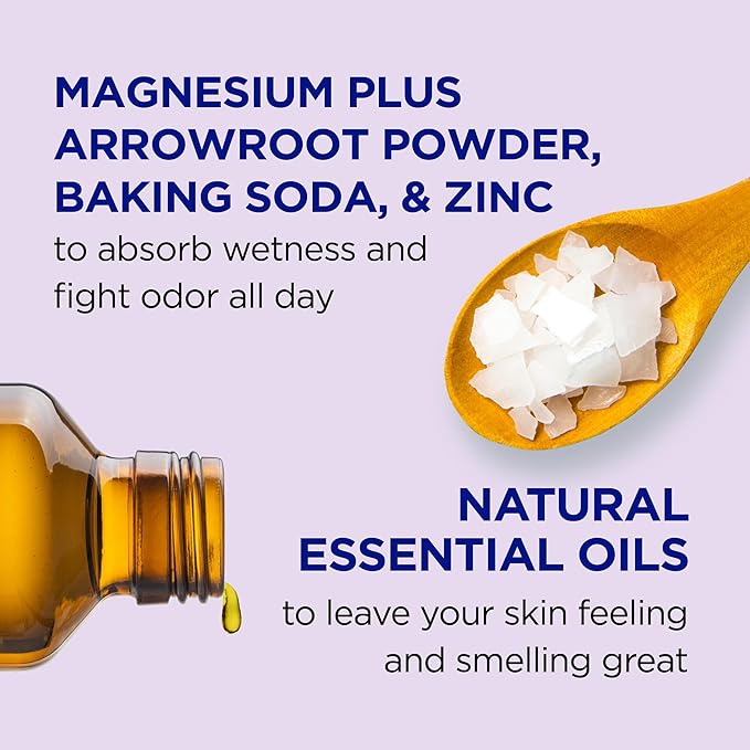 Dr Teal's Aluminum Free Deodorant, Lavender Vanilla with Essential Oils, 2.65 oz (Pack of 3)