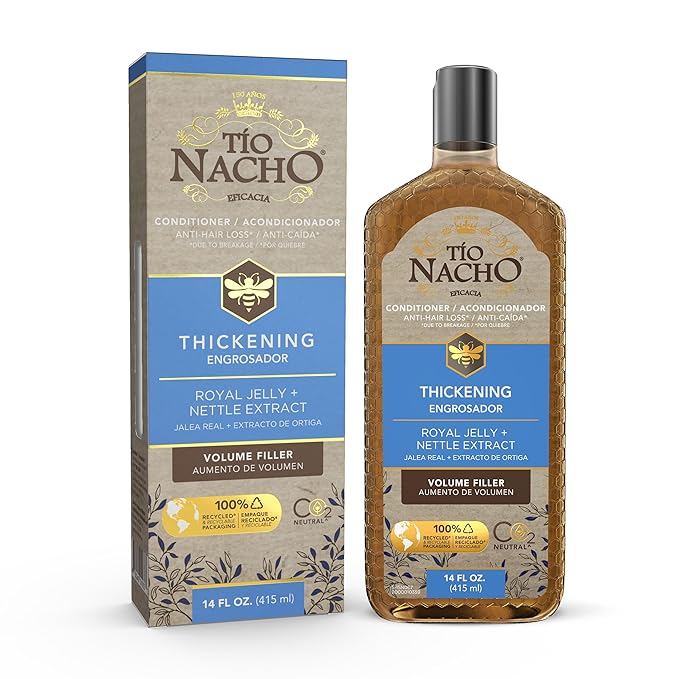 Tio Nacho Anti Hair Loss Thickening Volume Filler Conditioner with Royal Jelly & Rosemary, Volumizing and Body-Boosting Hair Care, 14 Fluid Ounces