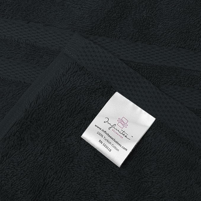 Infinitee xclusives black hand towels