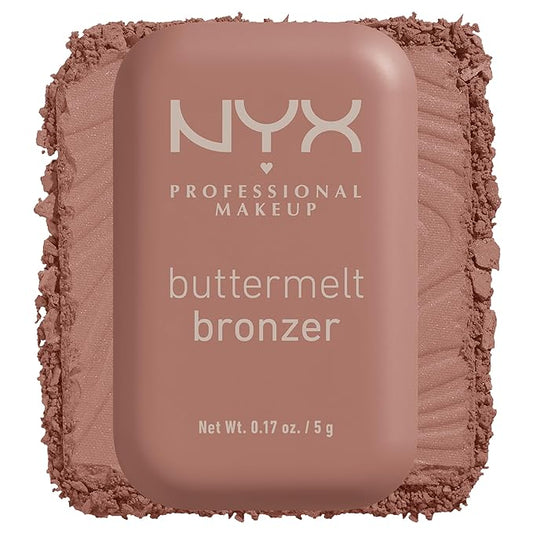 NYX PROFESSIONAL MAKEUP Matte Buttermelt Bronzer, Longwear Face Makeup with Up to 12 Hours of Wear, Vegan Formula - Deserve Butta