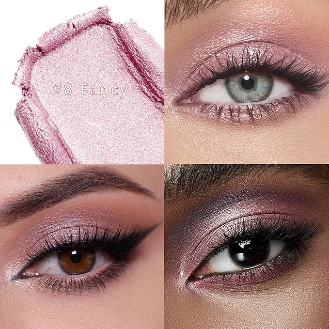 Eyeshadow Stick, Shimmer and Matte Cream Eye Shadow Brightener Sticks Eyeliner Pencil Crayon, Waterproof Long Lasting Eye Highlighter Stick Makeup,0.056 Oz(#8-Fancy)