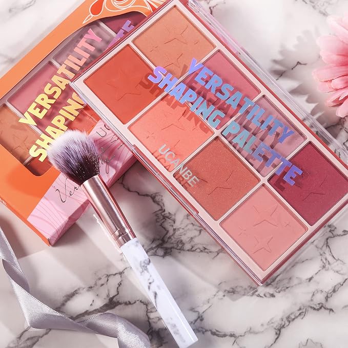 8 Colors Face Matte Blush Palette Shading Blusher