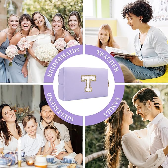 Personalized initial letter patch makeup