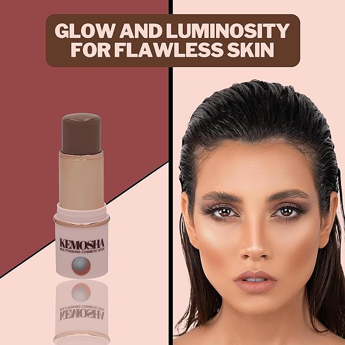 Kemostick Perk – Creamy and Luxurious Liquid Contour Stick – Vegan Cream Contour Balm for All Skin Types – Lightweight Formula with Quick Application – Sweatproof Contour Wand