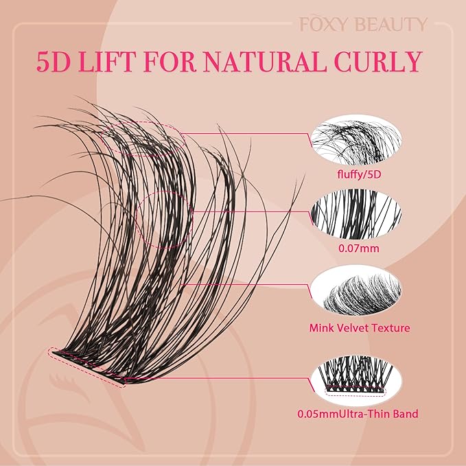 Diva Lash Clusters Kit - 432 Pieces Lash Clusters D Curl Lash Extension Kit Fluffy Lash Clusters Kit WideSpan Individual Lashes 12-20mm Eyelash Clusters, Eyelash Extension Kit With Bond and Seal