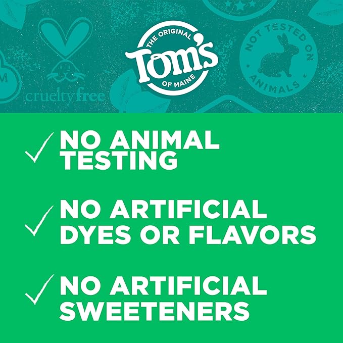 Tom's of Maine Wicked Fresh! Natural Anticavity Toothpaste, with Fluoride, Spearmint, 3 Pack, 4.0oz