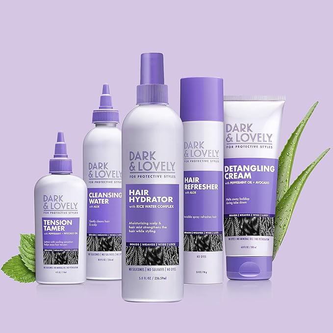 Dark and Lovely For Protective Styles Hair Hydrator with rice water complex 5.0 fl oz