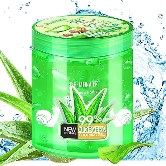 Aloe Vera Gel for Face, Body & Hair, Soothing Aloe Face Moisturizer, Multipurpose Skin Care, Hydrating Aloe Gel, Claming after sunburn 250ml (Aloe Vera)
