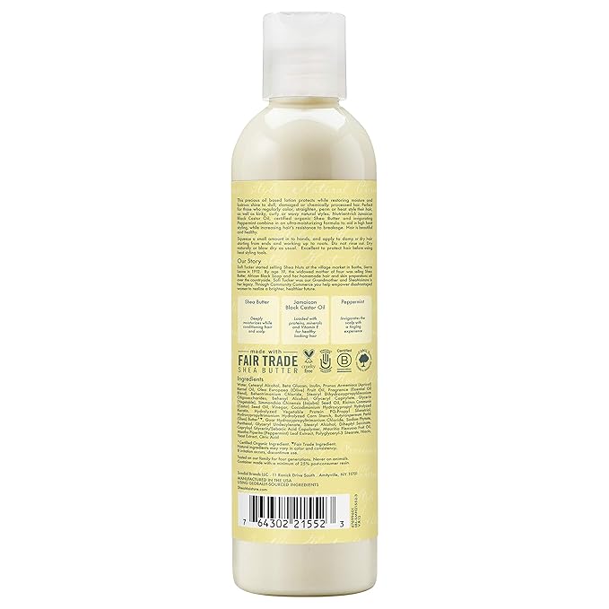 SheaMoisture Styling Lotion for Damaged Natural Hair Jamaican Black Castor Oil Silicone Free Hair Treatment 8 oz