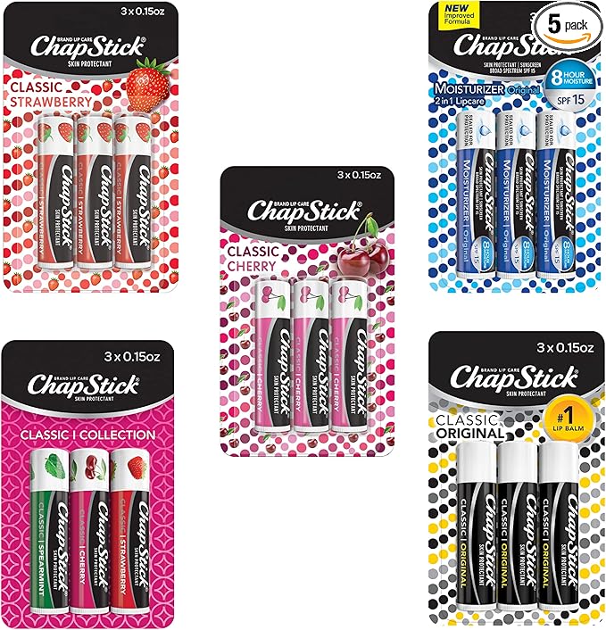 ChapStick Classic Collection Flavored Lip Balm Oz