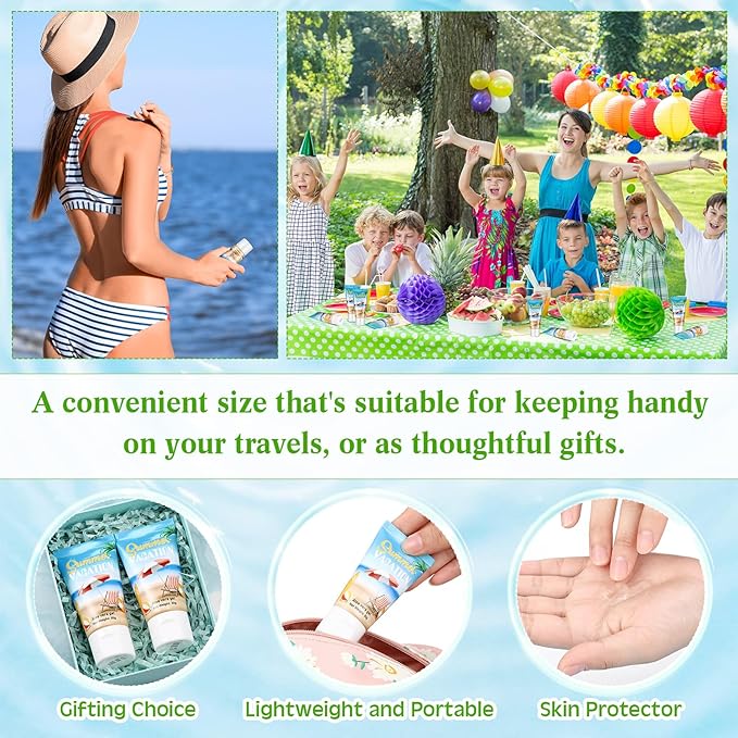 6 Pcs Mini Aloe Vera Gel Travel Size Bulk for Summer Vacation Party 1oz After Sun Aloe Vera Gel Sunburn Relief Hydrating Face Body Moisturizer Cream for Gifts Summer Party Supplies