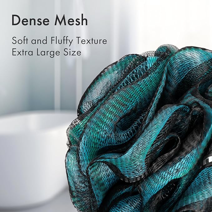 Amazerbath charcoal loofah sponge, shower