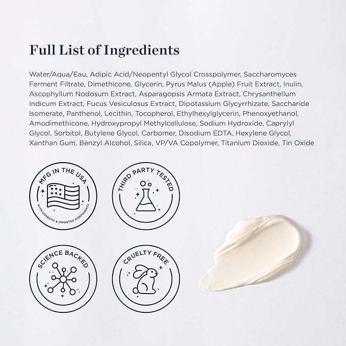 Radiate + Revive Hydrating Eye Cream- Rejuvenate Tired Eyes w/Algae to help Sagging, Hollowing, & Wrinkles- Lift Eyes, Firm Skin, Plump Complexion w/Antioxidants and Pearl Powder