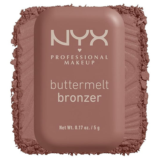 NYX PROFESSIONAL MAKEUP Matte Buttermelt Bronzer, Longwear Face Butta Biscuit
