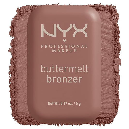NYX PROFESSIONAL MAKEUP Matte Buttermelt Bronzer, Longwear Face Makeup with Up to 12 Hours of Wear, Vegan Formula - Butta Biscuit