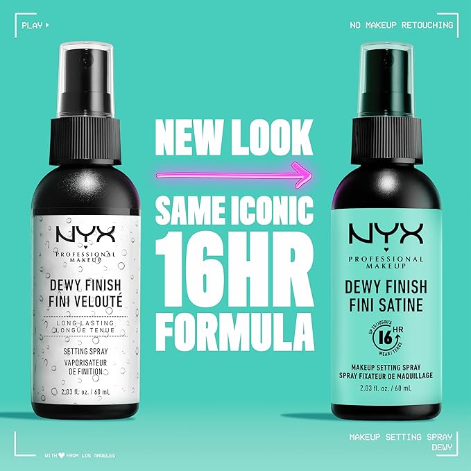 NYX PROFESSIONAL MAKEUP Makeup Setting Spray, Dewy Setting Up Wear
