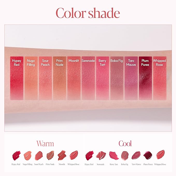 Espoir Couture Lip Tint Fitting Blur #2 Nougat Filling 0.14oz | Soft and Creamy Color for Blurry Lip Look | Smudge-Proof Fixing Lip Stain | Lightweight and Comfortable Matte Finish