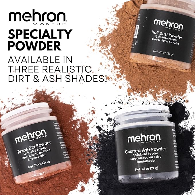 Mehron Makeup Special Effects Powder (.75 oz) (Charred Ash)