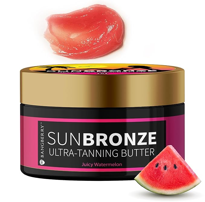 Original Sun Bronze Ultra Tanning Butter - Juicy Watermelon, Use in the sun outdoor or tanning bed Better than tanning oil Tan faster with premium natural ingredients Safe for Sensitive Skin