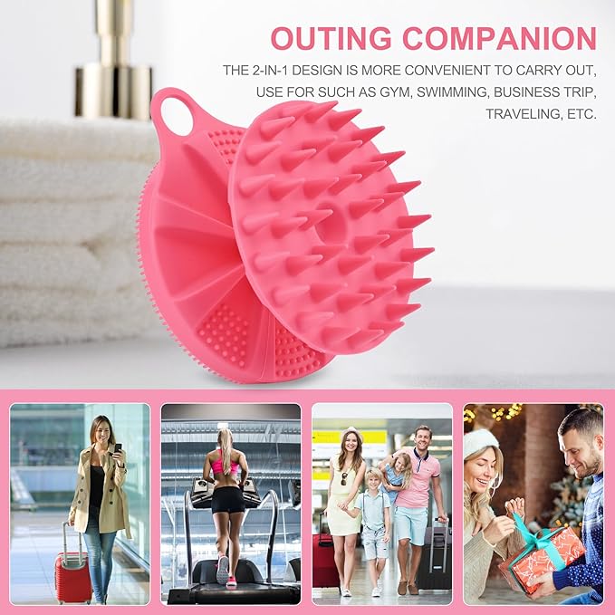 Innerneed 2-in-1 silicone body scrubber