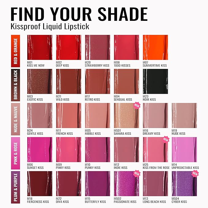 Oulac Red Matte Lipstick for Women, Classic Red Lip Stain Long Lasting Waterproof, No Transfer, Creamy High Pigmented Formula with Rose Oil, Vegan & Cruelty-Free, M02