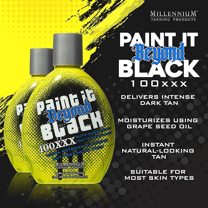 Millennium Tanning Paint it Beyond Black 100 XXX, 13.5 Oz