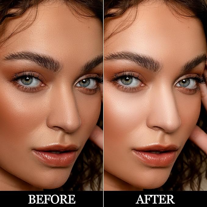 Erinde Face Highlighter Palette, Matte Face Illuminator Palette,