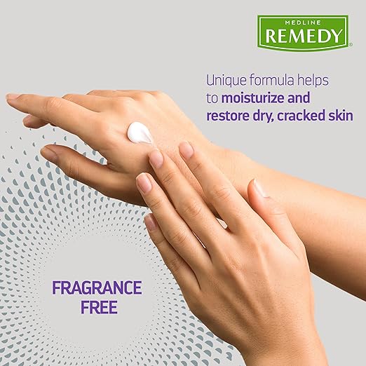 Medline Remedy Specialized Skin Cream, Fragrance-Free (16 oz), 1.5% Dimethicone, Nourishing Moisturizer for Dry Skin, Sulfate-Free, Paraben-free, Hypoallergenic Body Cream, Daily Lotion for Dry Skin