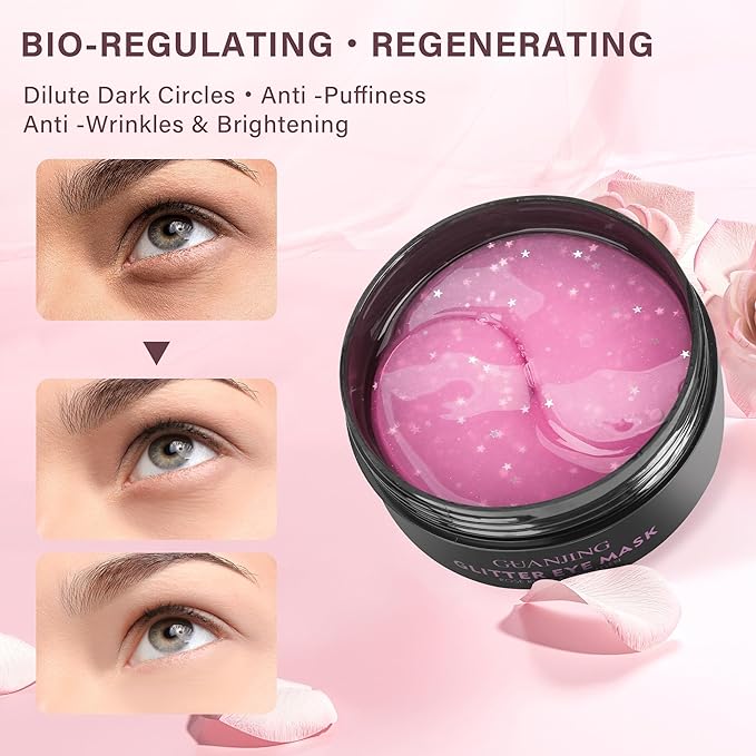 Caffeine under eye masks for