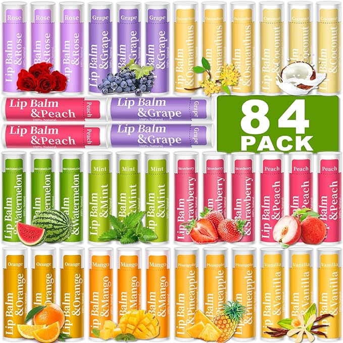 84 Pack of Lip Balm, 12