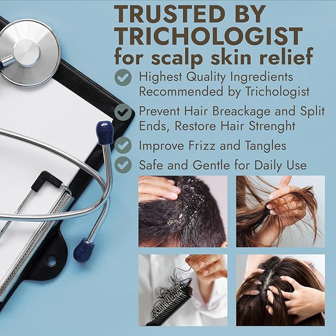 Tea Tree Shampoo & Conditioner Set | Thinning Hair Loss Treatments for Men and Women | Soothes Itchy Scalp & Dandruff | Boosts Hair Growth & Reduces Hair Loss | Sulfate & Paraben Free