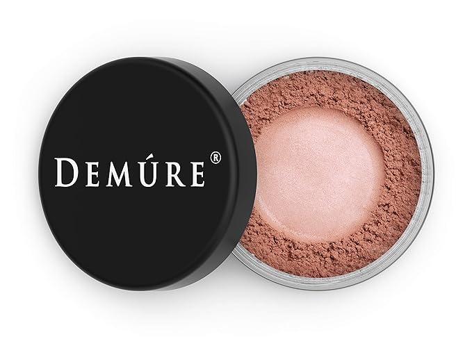 Demure Mineral Blush Makeup (Satin Rose), Loose Powder By Demure